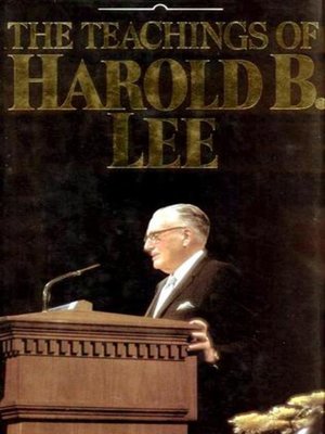 cover image of The Teachings of Harold B. Lee
